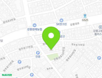 72-3 Myeongju-ro, Gangneung-si, Gangwon-do, Republic of Korea Map