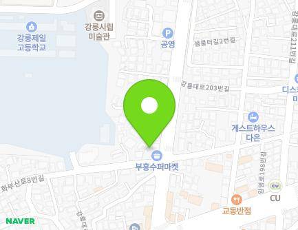 45-2 Hwabusan-ro 8beon-gil, Gangneung-si, Gangwon-do, Republic of Korea Map