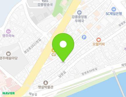13-1 Gyeonggang-ro 2018beon-gil, Gangneung-si, Gangwon-do, Republic of Korea Map
