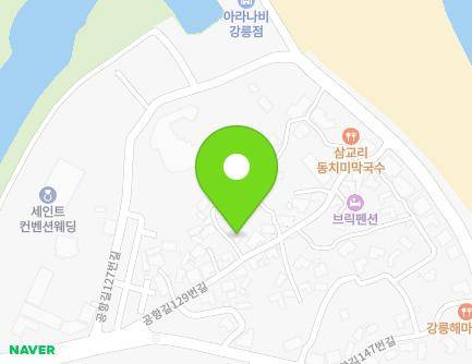 13-4 Gonghang-gil 129beon-gil, Gangneung-si, Gangwon-do, Republic of Korea Map