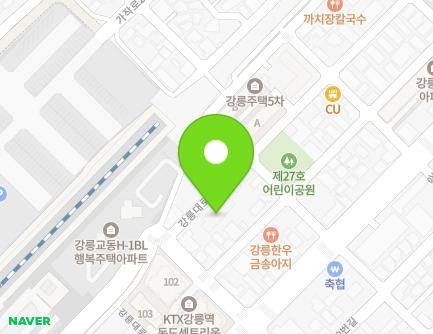 11-17 Gangneung-daero 359beon-gil, Gangneung-si, Gangwon-do, Republic of Korea Map