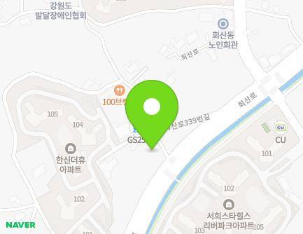 11-1 Hoesan-ro 339beon-gil, Gangneung-si, Gangwon-do, Republic of Korea Map