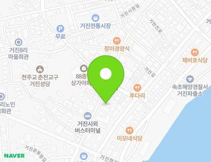 26-1 Geojin-gil, Geojin-eup, Goseong-gun, Gangwon-do, Republic of Korea Map