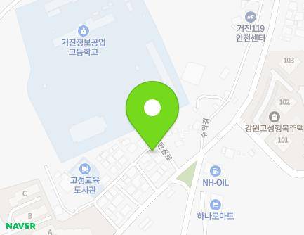 39-5 Geotanjin-ro, Geojin-eup, Goseong-gun, Gangwon-do, Republic of Korea Map