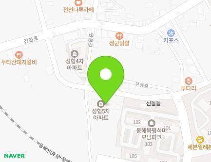 16 Danbong-gil, Donghae-si, Gangwon-do, Republic of Korea Map