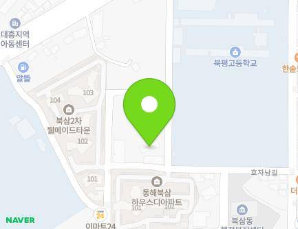 41-18 Hyojanam-gil, Donghae-si, Gangwon-do, Republic of Korea Map