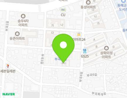 14-9 Bugok 3-gil, Donghae-si, Gangwon-do, Republic of Korea Map