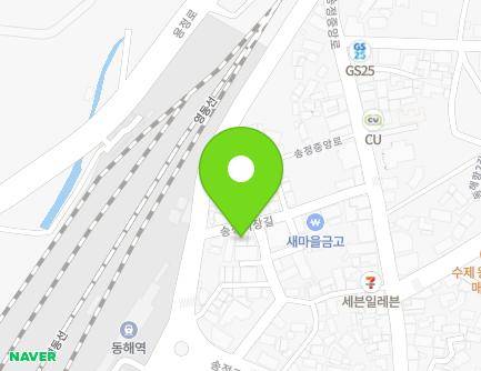 4-1 Songjeongsijang-gil, Donghae-si, Gangwon-do, Republic of Korea Map