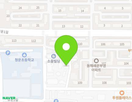 17-5 Cheongun 2-gil, Donghae-si, Gangwon-do, Republic of Korea Map