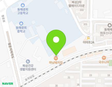 33-38 Hyojanam-gil, Donghae-si, Gangwon-do, Republic of Korea Map