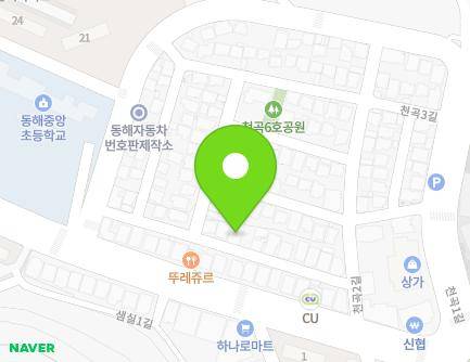 3-8 Cheongok 2-gil, Donghae-si, Gangwon-do, Republic of Korea Map