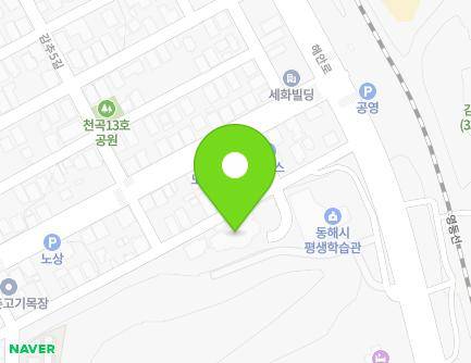 50 Gamchu 7-gil, Donghae-si, Gangwon-do, Republic of Korea Map