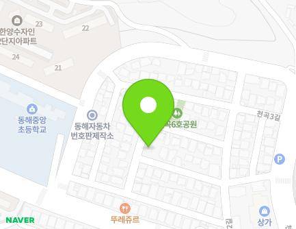 17-3 Cheongok 3-gil, Donghae-si, Gangwon-do, Republic of Korea Map