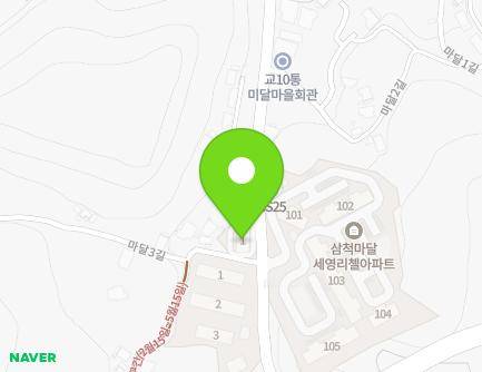 212 Madal-gil, Samcheok-si, Gangwon-do, Republic of Korea Map