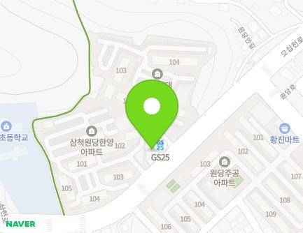 301-11 Osipcheon-ro, Samcheok-si, Gangwon-do, Republic of Korea Map
