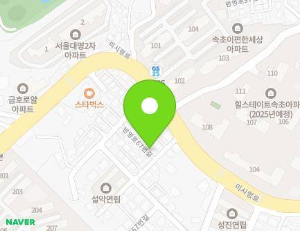 40-41 Beonyeong-ro 67beon-gil, Sokcho-si, Gangwon-do, Republic of Korea Map