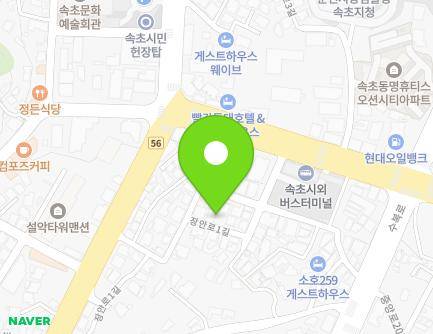17-5 Jangan-ro 1-gil, Sokcho-si, Gangwon-do, Republic of Korea Map