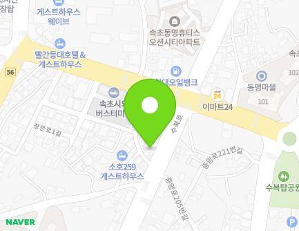261-1 Subok-ro, Sokcho-si, Gangwon-do, Republic of Korea Map