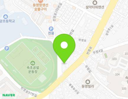 107 Beonyeong-ro, Sokcho-si, Gangwon-do, Republic of Korea Map