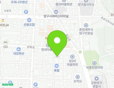 27 Jungang-gil, Yanggu-eup, Yanggu-gun, Gangwon-do, Republic of Korea Map