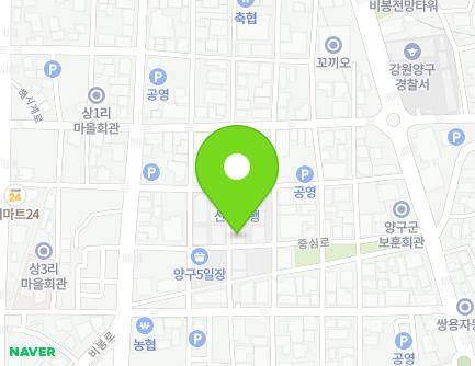 68 Jungang-gil, Yanggu-eup, Yanggu-gun, Gangwon-do, Republic of Korea Map
