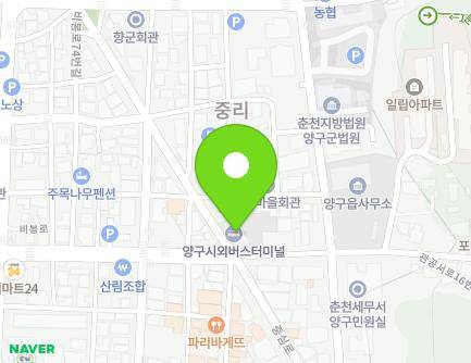 196 Jungsim-ro, Yanggu-eup, Yanggu-gun, Gangwon-do, Republic of Korea Map