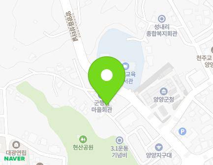 42-14 Hyeonsangongwon-gil, Yangyang-eup, Yangyang-gun, Gangwon-do, Republic of Korea Map