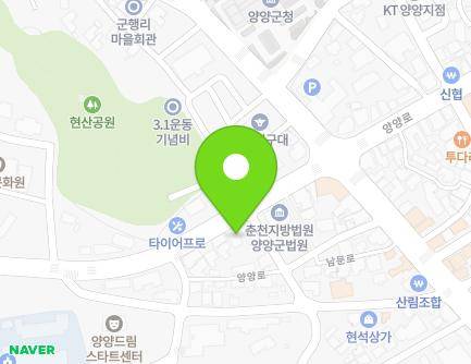 97 Yangyang-ro, Yangyang-eup, Yangyang-gun, Gangwon-do, Republic of Korea Map