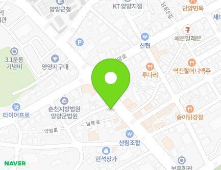 19-1 Nammun-ro, Yangyang-eup, Yangyang-gun, Gangwon-do, Republic of Korea Map