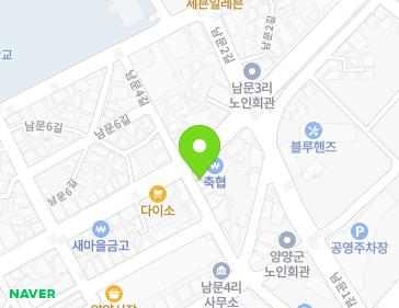 1 Nammun 3-gil, Yangyang-eup, Yangyang-gun, Gangwon-do, Republic of Korea Map