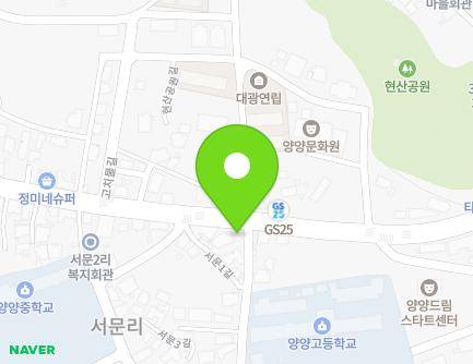 125 Yangyang-ro, Yangyang-eup, Yangyang-gun, Gangwon-do, Republic of Korea Map