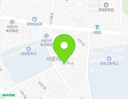 13-6 Seomun 3-gil, Yangyang-eup, Yangyang-gun, Gangwon-do, Republic of Korea Map