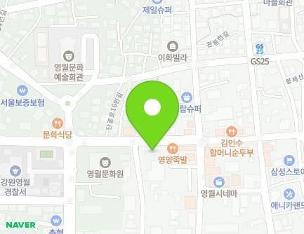 22 Danjong-ro 16beon-gil, Yeongwol-eup, Yeongwol-gun, Gangwon-do, Republic of Korea Map