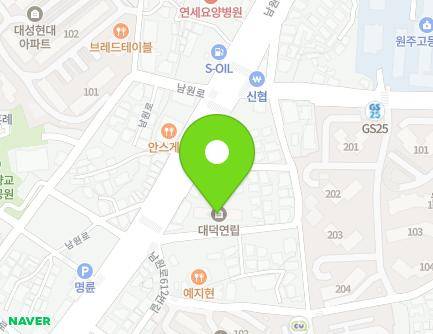 2 Namwon-ro 620beon-gil, Wonju-si, Gangwon-do, Republic of Korea Map