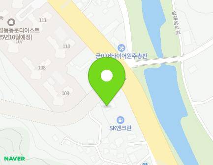 1377 Chiak-ro, Wonju-si, Gangwon-do, Republic of Korea Map