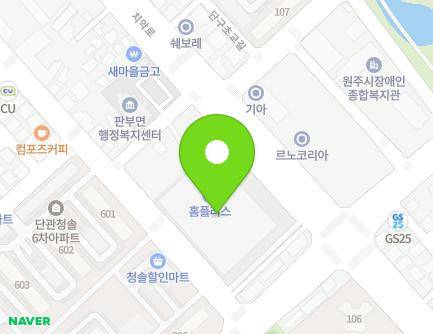 1489 Chiak-ro, Wonju-si, Gangwon-do, Republic of Korea Map