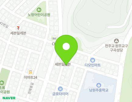 26-20 Cheonmaebong-gil, Wonju-si, Gangwon-do, Republic of Korea Map