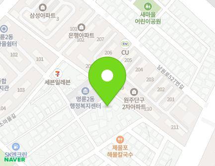 28-3 Hwangsomaeul-gil, Wonju-si, Gangwon-do, Republic of Korea Map