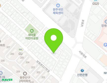 8-2 Namwon-ro 527beon-gil, Wonju-si, Gangwon-do, Republic of Korea Map