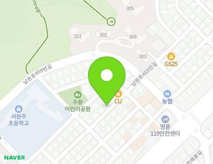 13-14 Namwon-ro 469beon-gil, Wonju-si, Gangwon-do, Republic of Korea Map