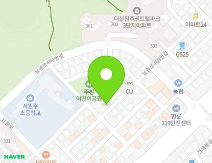 13-18 Namwon-ro 469beon-gil, Wonju-si, Gangwon-do, Republic of Korea Map