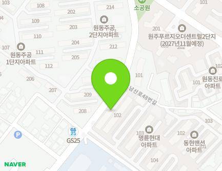 24 Namsan-ro, Wonju-si, Gangwon-do, Republic of Korea Map