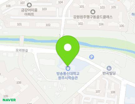 46 Orihyeon-gil, Wonju-si, Gangwon-do, Republic of Korea Map