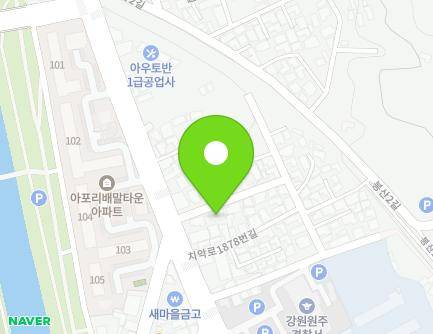 1880-4 Chiak-ro, Wonju-si, Gangwon-do, Republic of Korea Map