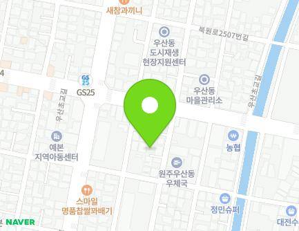 33-8 Usanchogyo-gil, Wonju-si, Gangwon-do, Republic of Korea Map