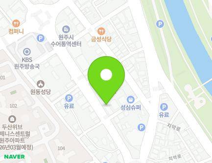 14-3 Wonil-ro, Wonju-si, Gangwon-do, Republic of Korea Map