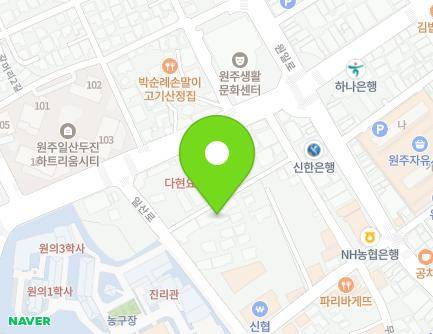 7-6 Ilsan-ro, Wonju-si, Gangwon-do, Republic of Korea Map