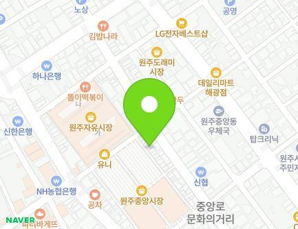 20-7 Jungangsijang-gil, Wonju-si, Gangwon-do, Republic of Korea Map
