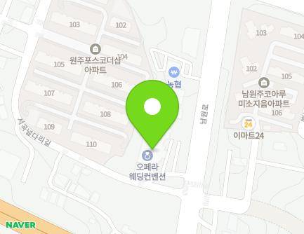 385 Namwon-ro, Panbu-myeon, Wonju-si, Gangwon-do, Republic of Korea Map