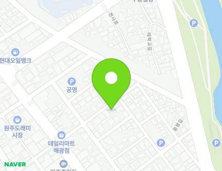 68 Jungangsijang-gil, Wonju-si, Gangwon-do, Republic of Korea Map